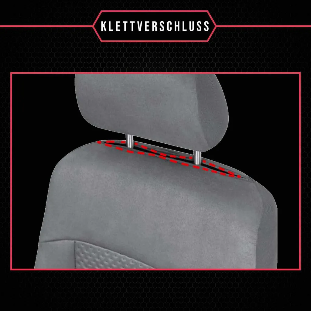 Coprisedili Mitsubishi L200 V-VI Set Completo Grigio | Look Nuovo - 4