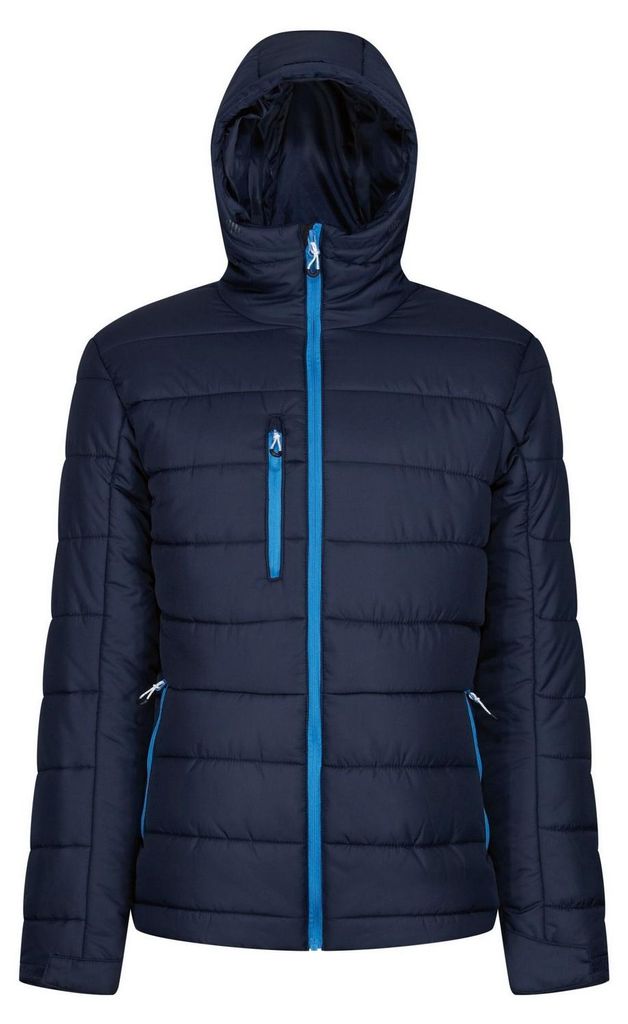Regatta - "Navigate" Jacke mit Kapuze für Herren FK2761 (XXL) (Marineblau/Graublau)