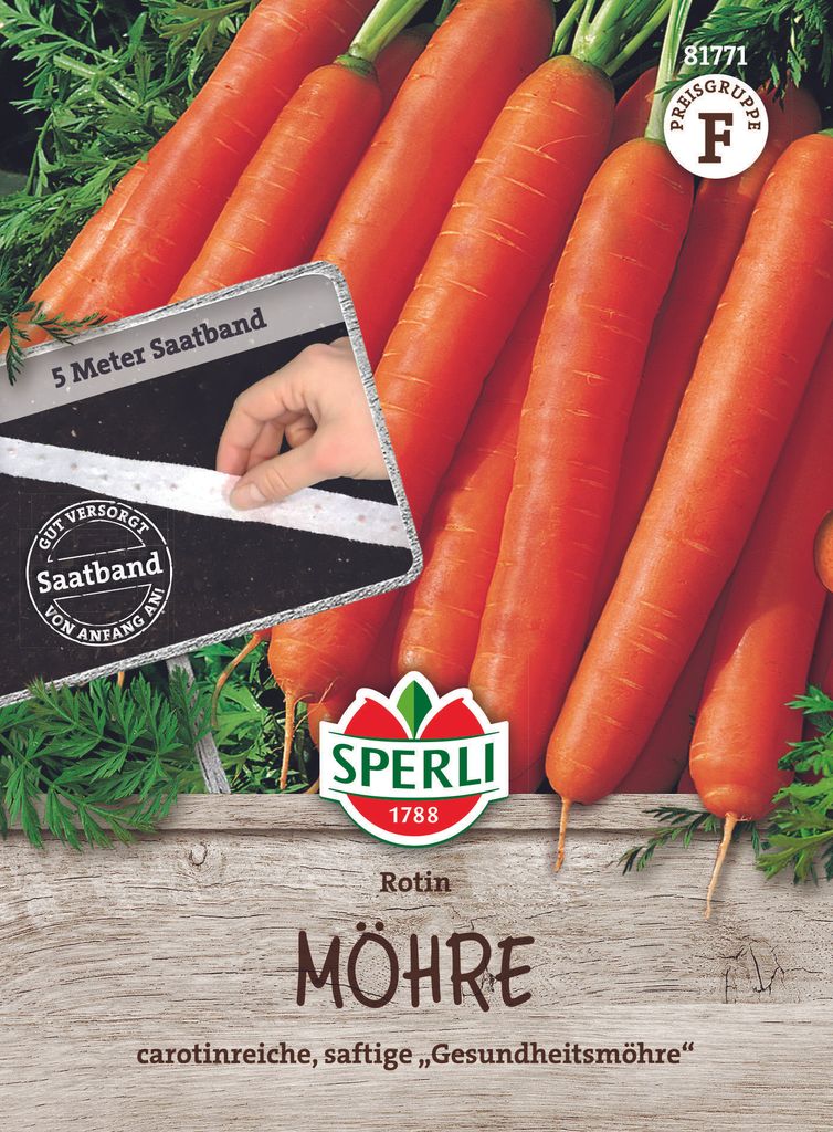 Sperli Möhren Rotin Saatband - Gemüsesamen Produktbild 