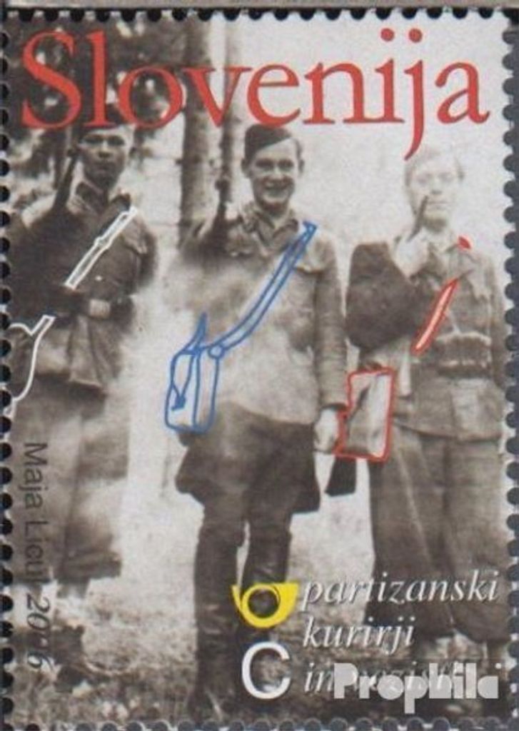 Briefmarken Slowenien 2006 Mi 605 (kompl.Ausg.) postfrisch Partisanenkuriere und Fernmeldesoldaten