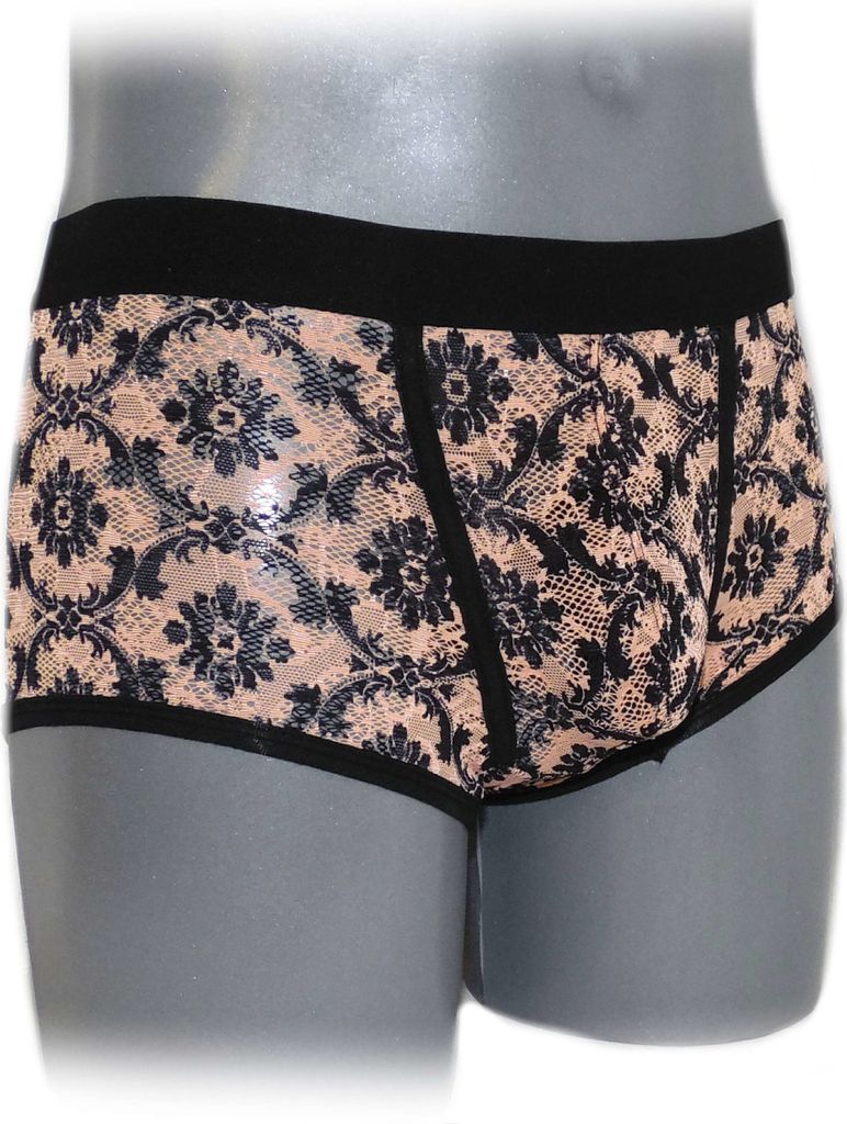 Comfortable fancy lace men boxer shorts