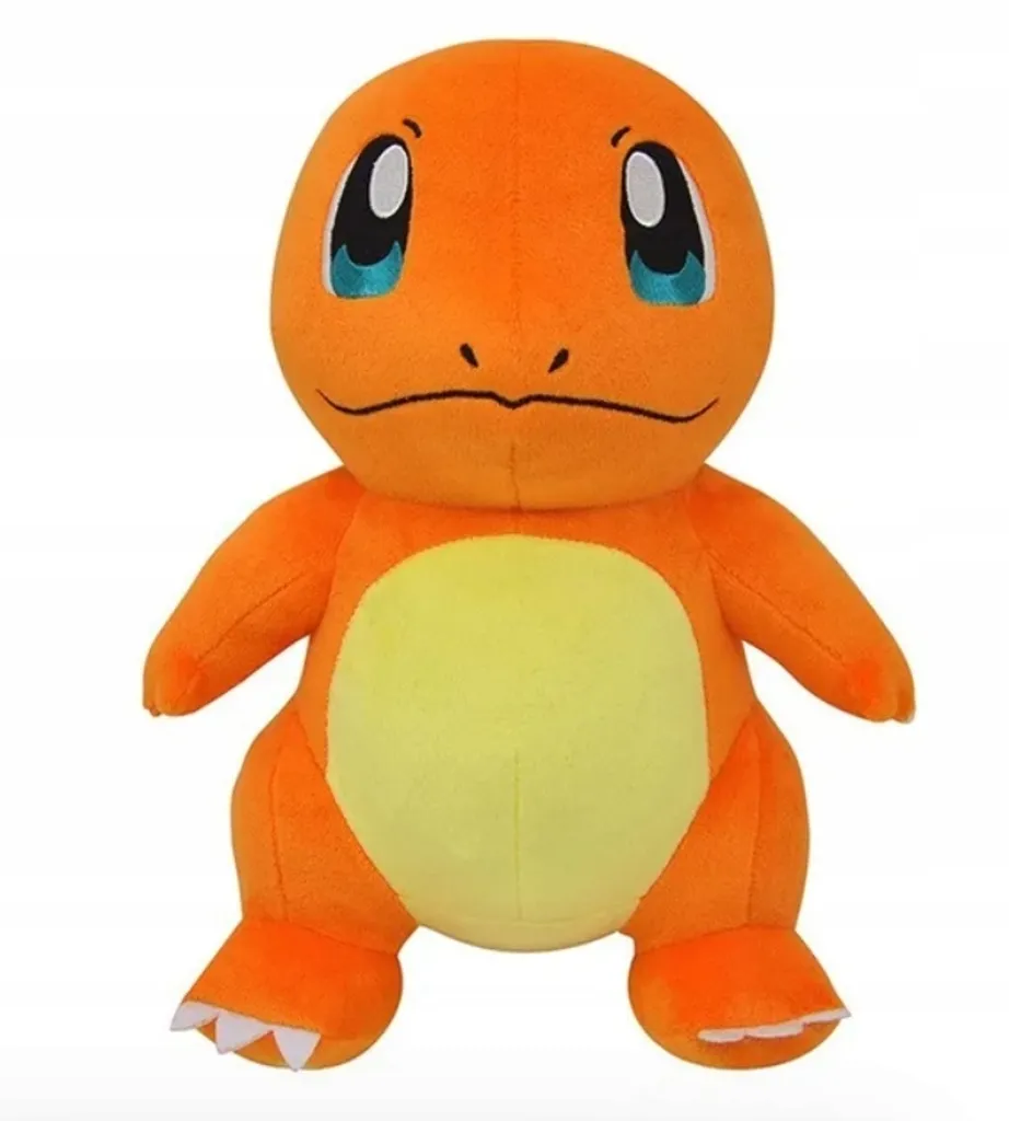 Gustaw Peluche Pokémon Salamèche XXL 60cm Orange - Doudou Géant Enfant