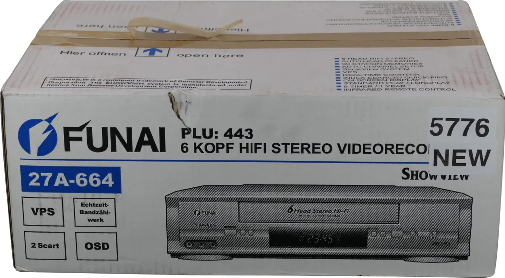 Lecteur VHS Panasonic NV-FJ630EGYS Neuf : Remplacez votre Magnétoscope