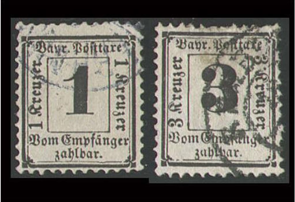 Bayern Portomarken Nr. 2+3