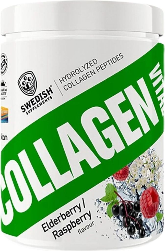 SWEDISH Supplements | Collagen Vital / Hydrolyzed Peptides Elderberry and raspberry
