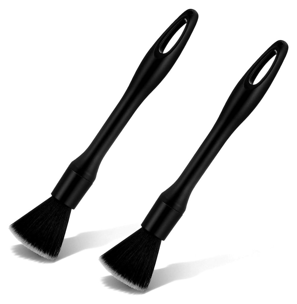 2 Stück Detailing-Pinsel für die Reinigung von Automobilinnenräumen, Möbeln und Tastaturen