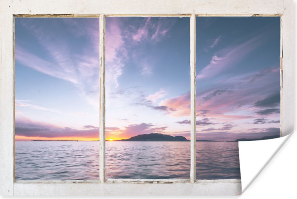 MuchoWow Poster Aussicht - Insel - Meer 180x120 cm - Fotoplakat