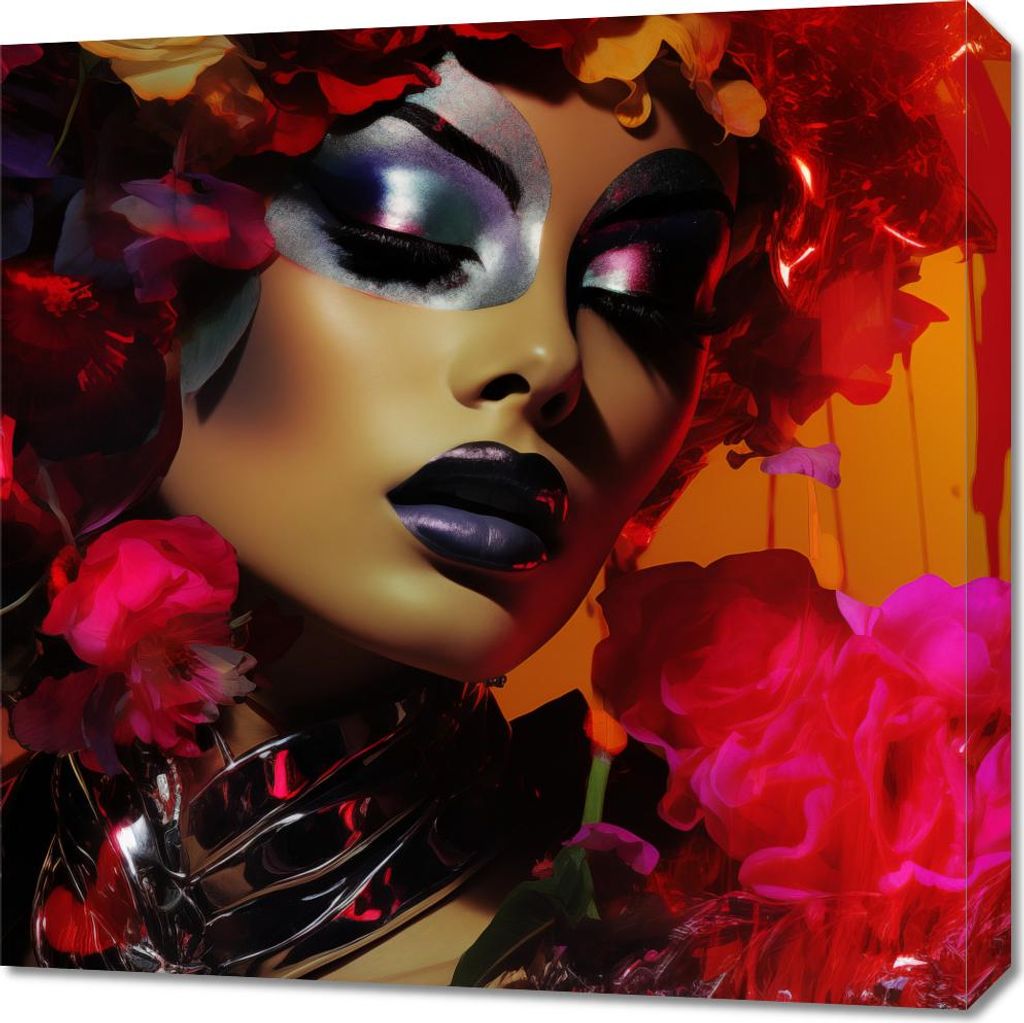 Bild 60x60cm Blühende Diva