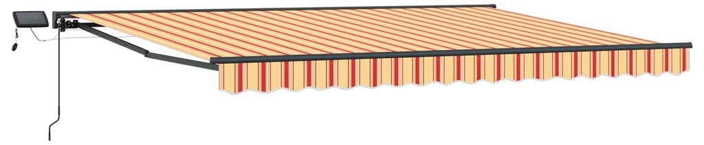 Manueller Markisenrahmen mit LEDs 4 x 2 m