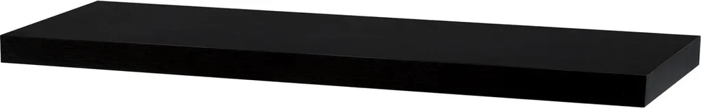 Tablette Murale Wengé 80cm Autronic P-005 BK - Finition Bois Sombre