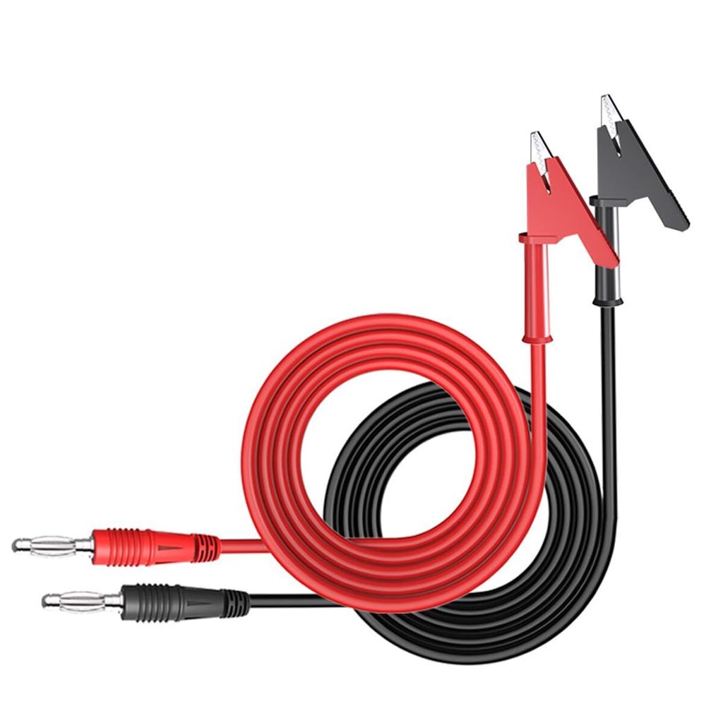 Stück 4 mm Bananenstecker auf Krokodilklemmen 15 A Messleitungssatz 14 AWG für Multimeter Oszilloskop Prüfsonde 1 m