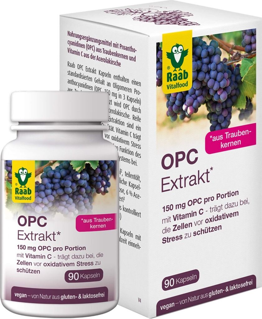 Raab Vitalfood Opc Extrakt Kapseln  90 St Produktbild 