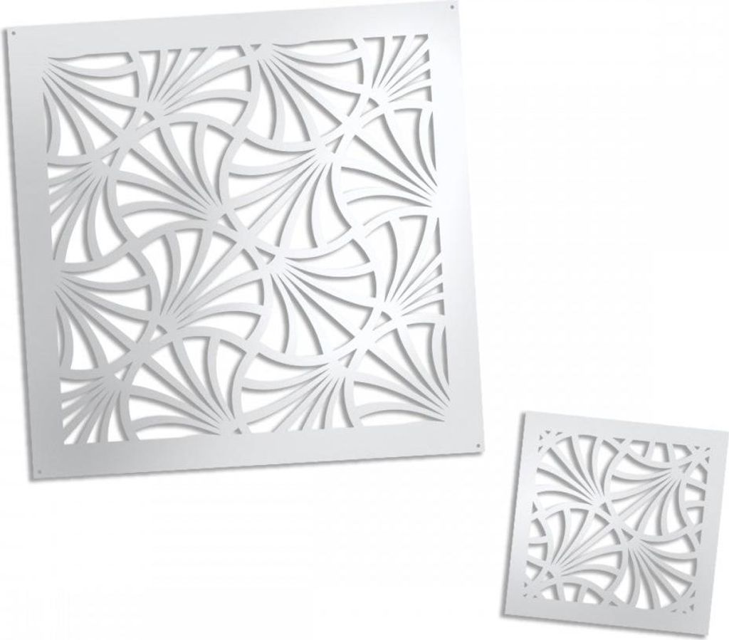 CAMPANE – Perforiertes PVC–Panel – Sonnenschutz 98x98 cm weiß