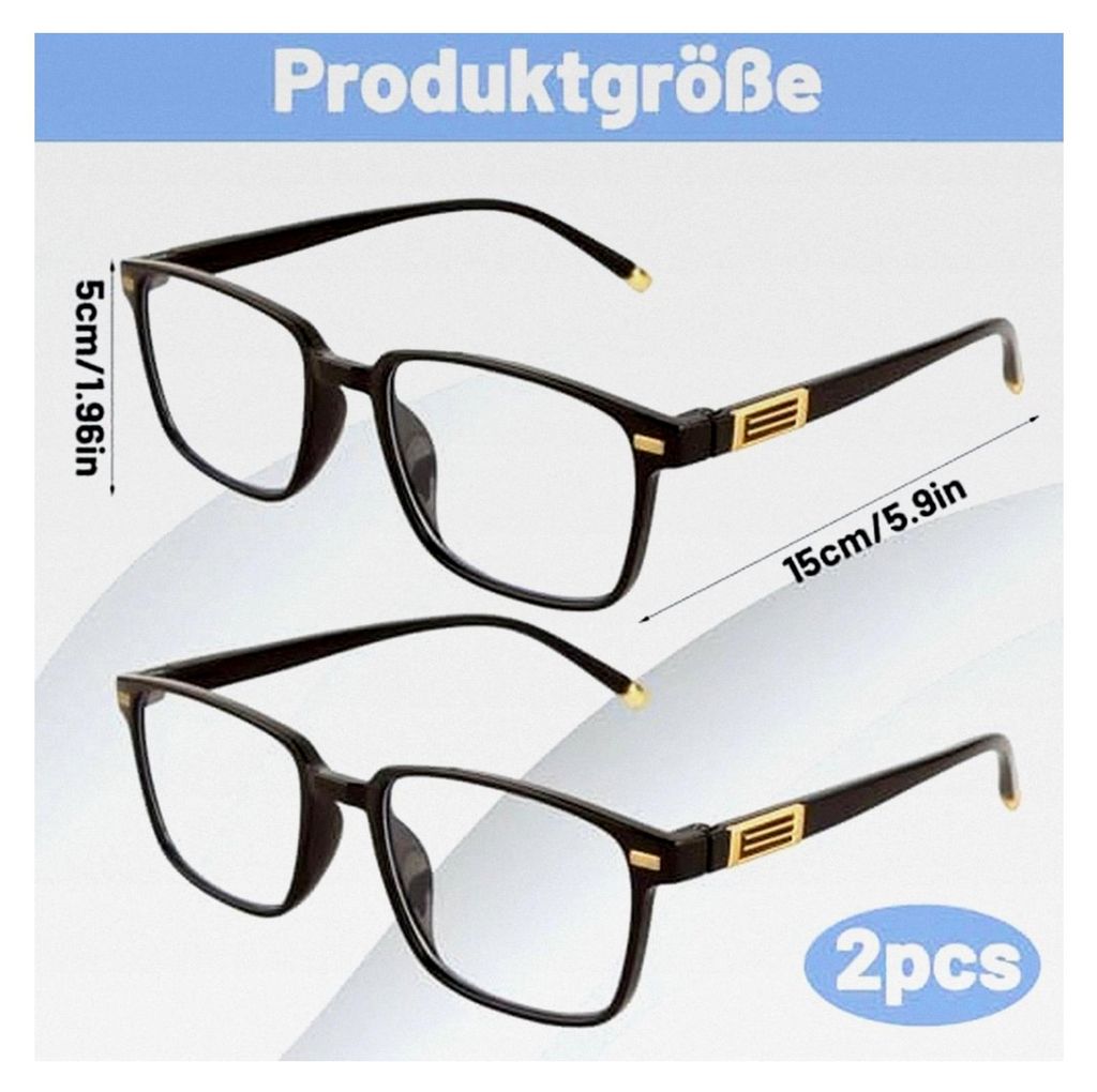 2 Stück Zoom Brille, Gleitsichtbrille für Herren und Damen, Produktbild 