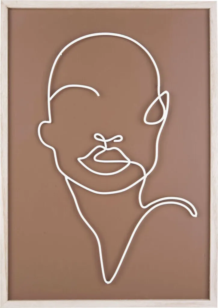 Decorazione Murale Metallo Design ART LINE - Volti Astratti Moderni