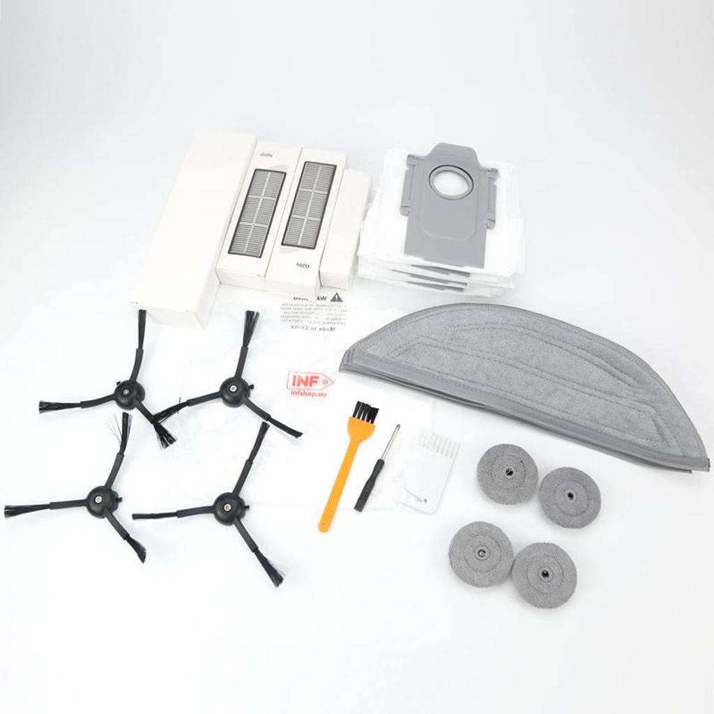 Kit Accessori Compatibili Eufy RoboVac 11S/30/15 – 4 Spazzole Laterali E Strumento Pulizia Multiuso
