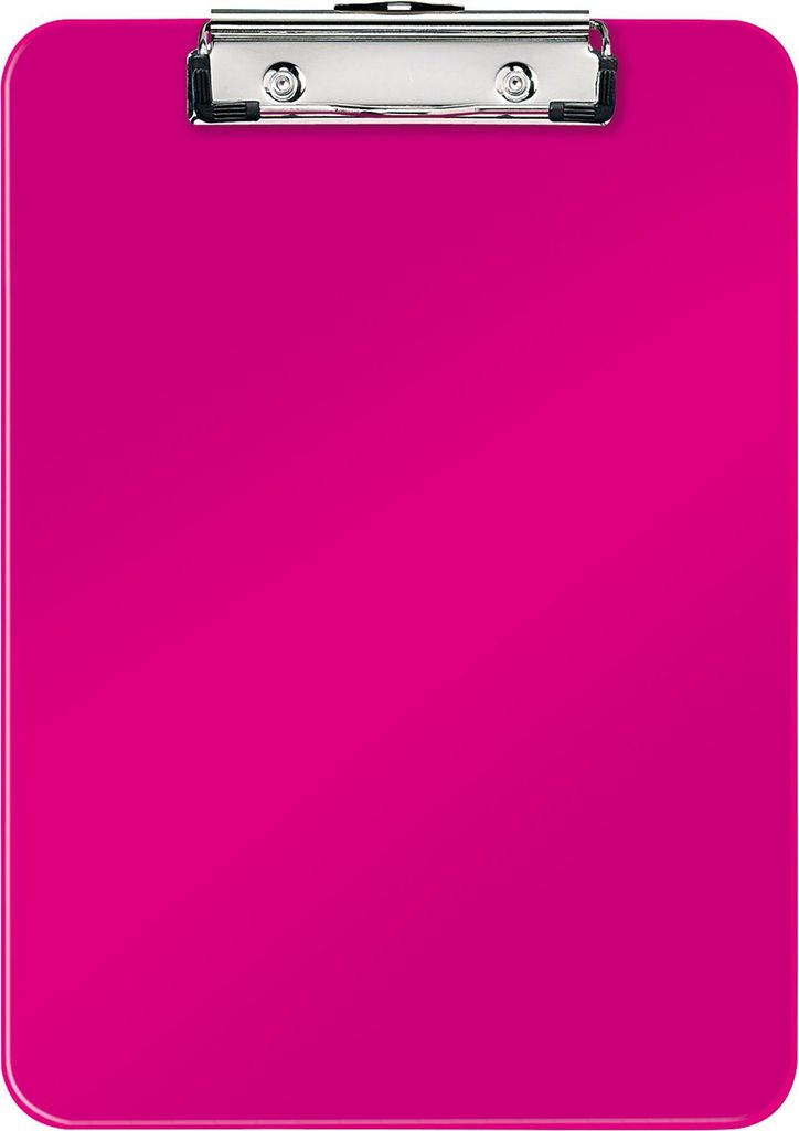 LEITZ Klemmbrett WOW DIN A4 Polystyrol pink metallic