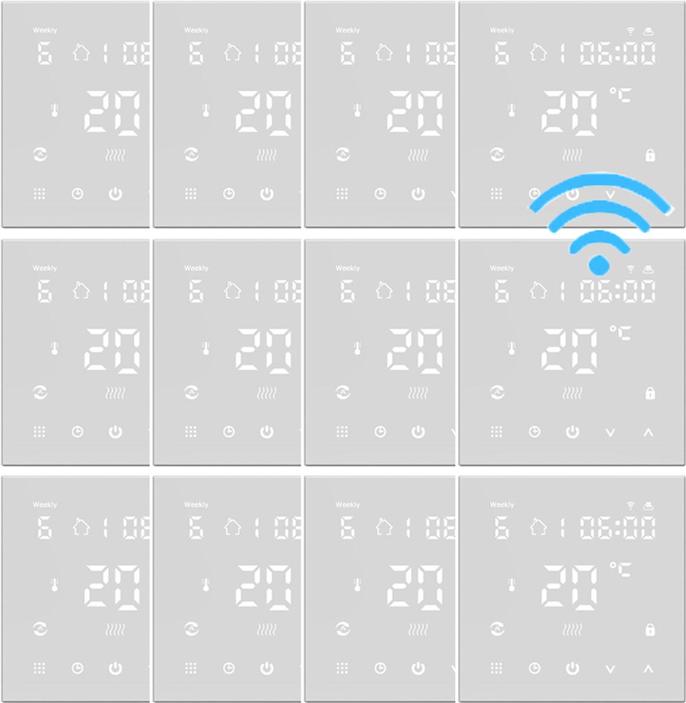 13X Digital WiFi Thermostat Smart Raumthermostat für Elektrische Heizung, App / Sprachsteuerung, Wöchentlich Programmierbare Temperaturregler