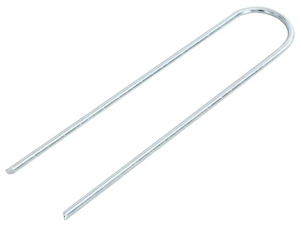 vidaXL Ancoraggio a terra 25 pz. Forma a U 20x3,5 cm Immagine del prodotto 