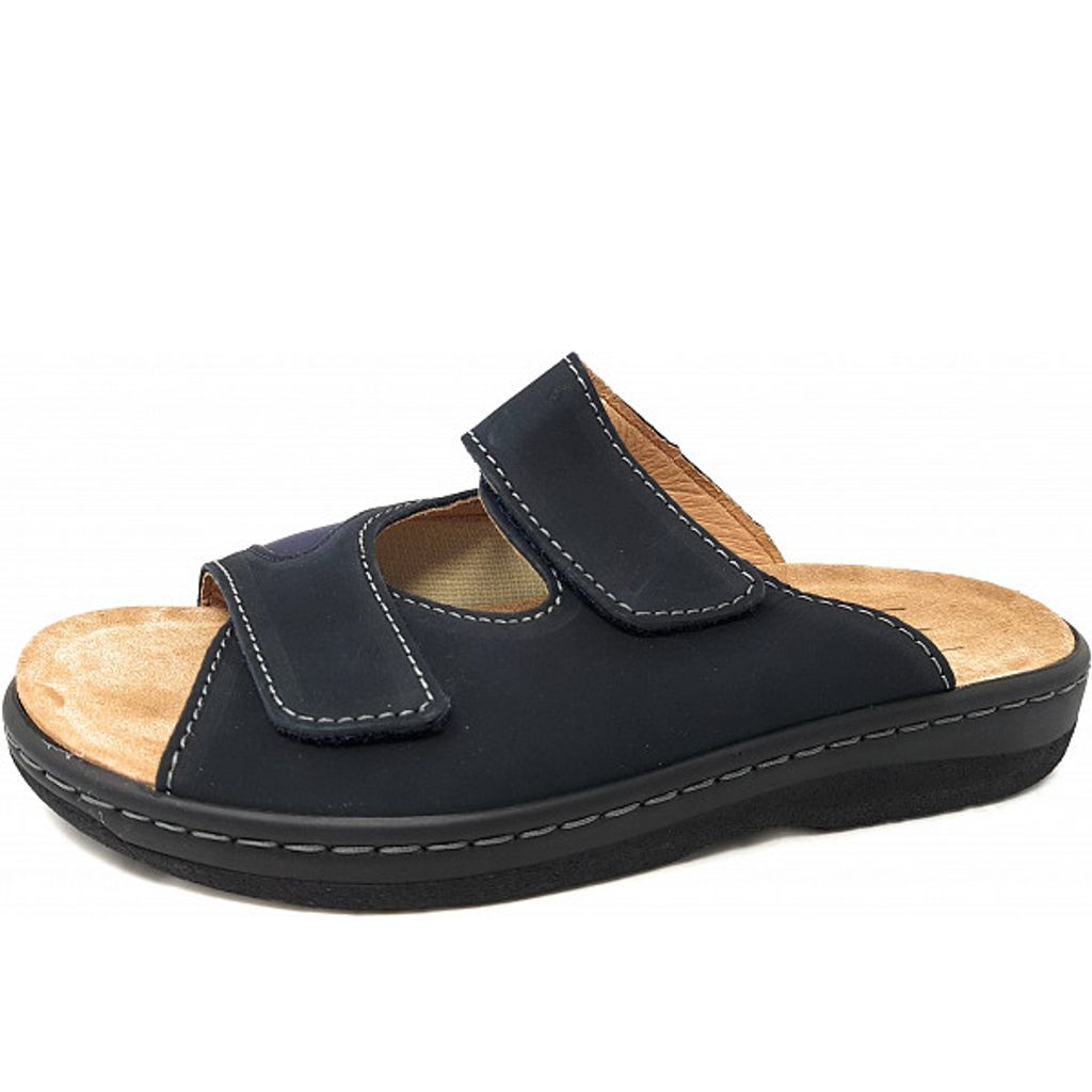 Belvida Hausschuh Blau Größe 46, Farbe: navy blau
