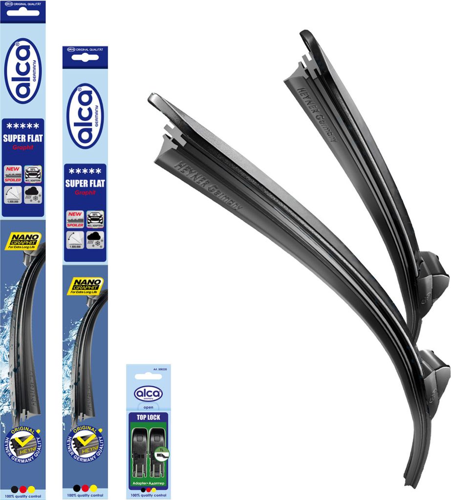 alca Scheibenwischer passend für PEUGEOT 508 II SW (09.2018 - 12.2024) SUPER FLAT Flachbalkenwischer
