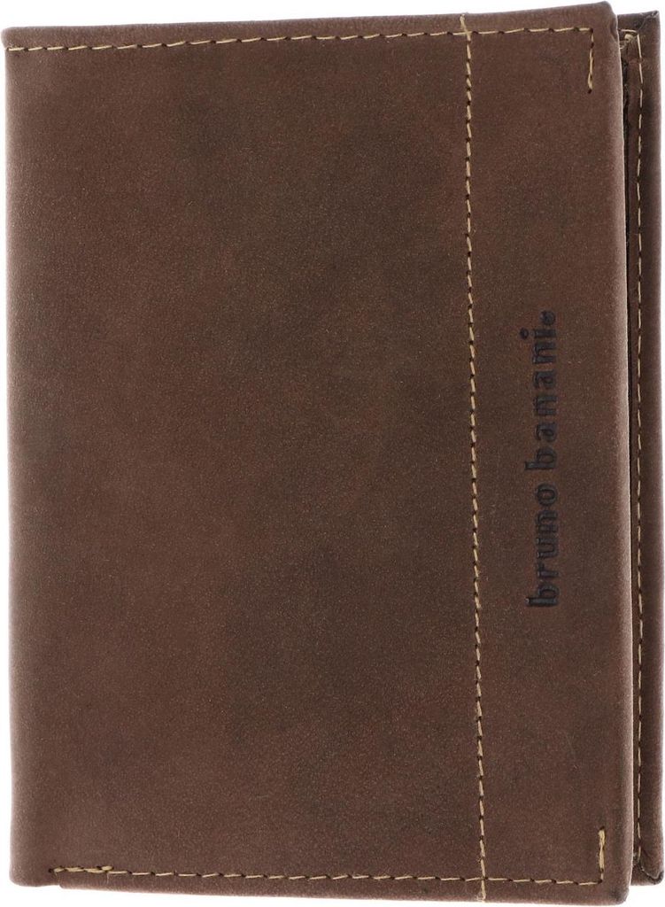 bruno banani Leder Geldbörse Wallet Brown dunkelbraun