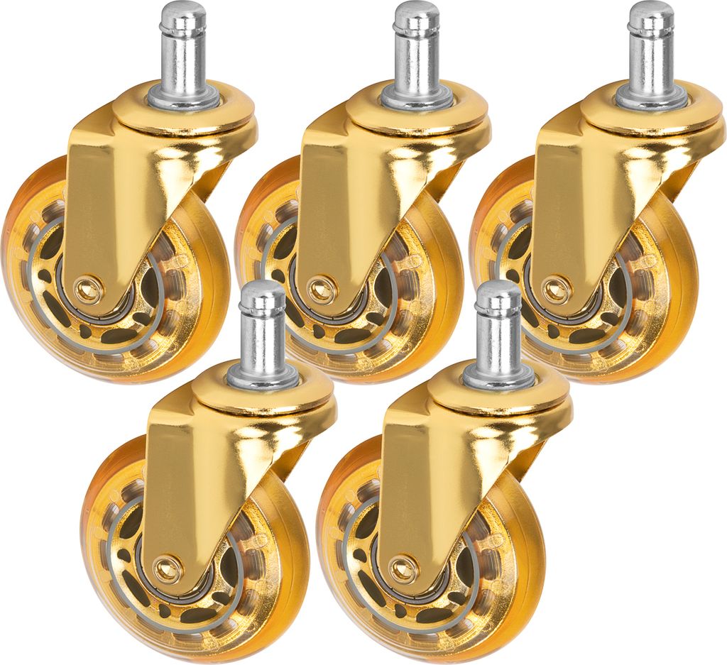 Roll Speed goldgeformte Hockerrolle, 5er-Set