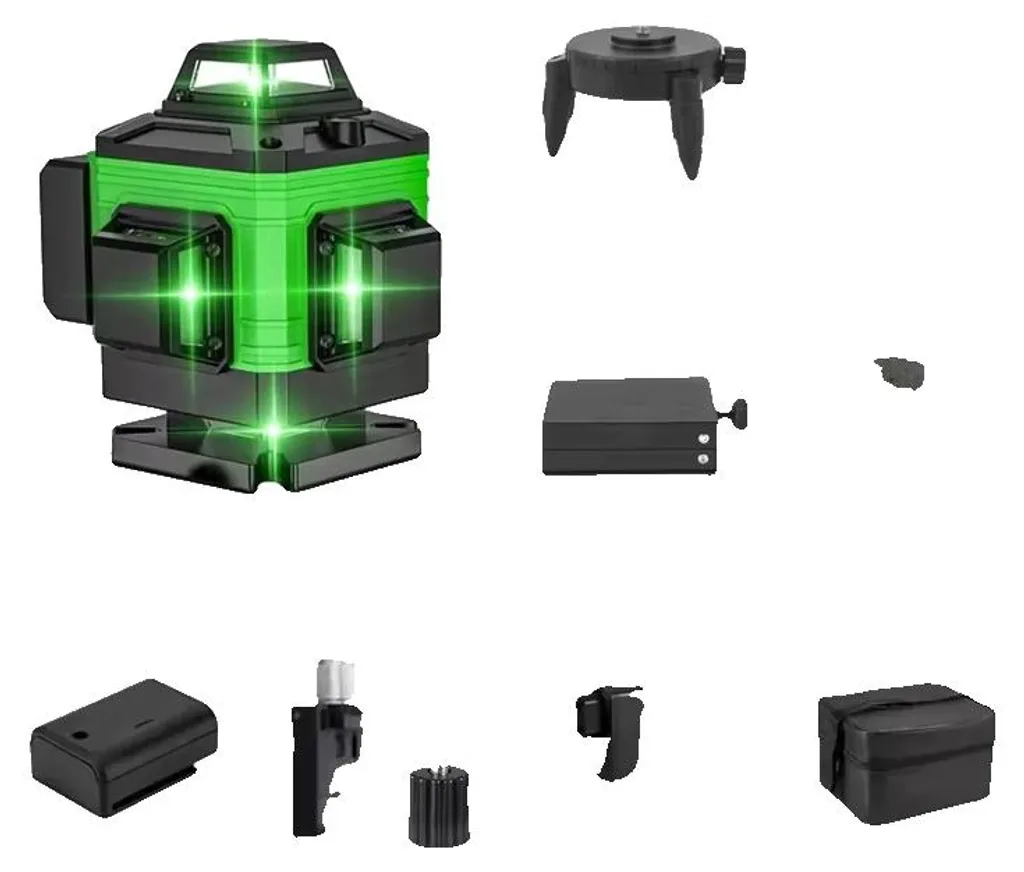 Niveau laser haute précision 360° avec visibilité accrue en rouge