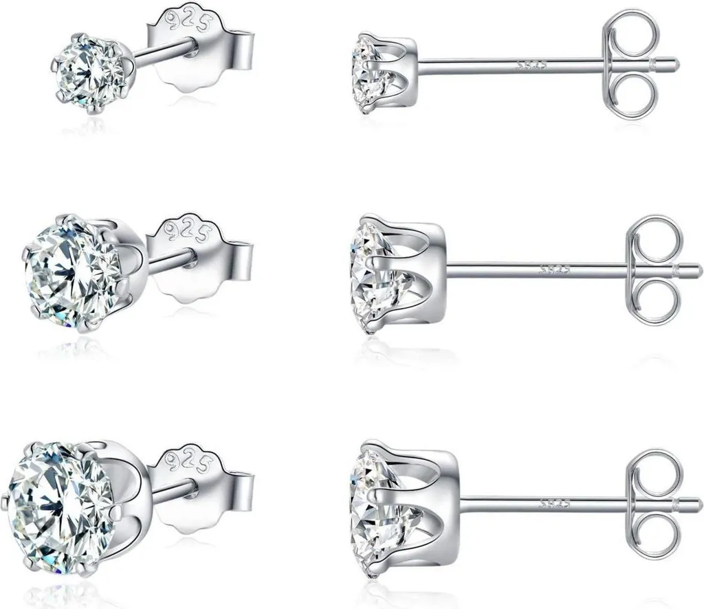 Boucles d'oreilles clous en argent 925 pour port quotidien 7mm