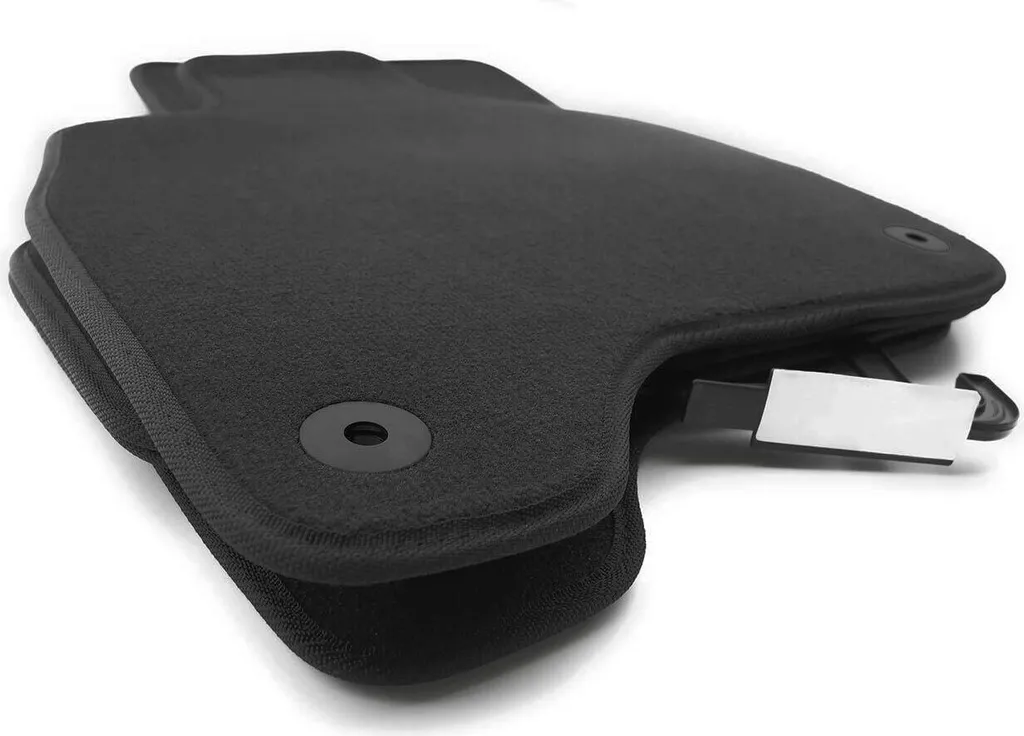 Set 4 Tappetini Velours Auto per VW e-Golf Neri Qualità Top