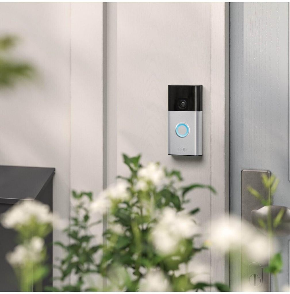 Ring Video Doorbell Plus - Smart doorbell - satin nickel Produktbild 