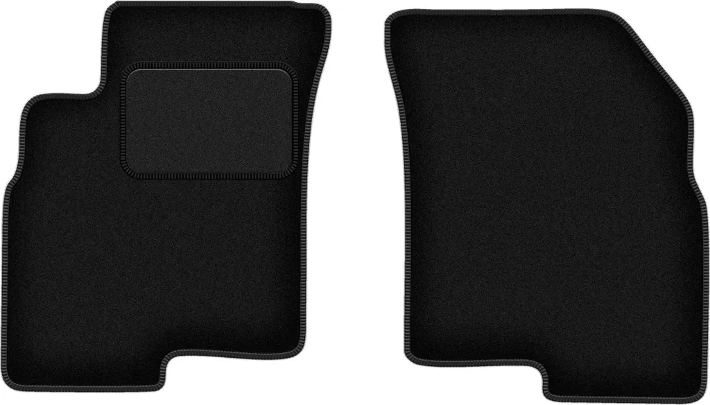 Wielganizator tappetini auto velours anteriori adatto per Kia Magentis I (2001-2006, berlina) neri, set 2 pz, con fissaggi