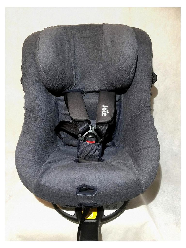 Sommerbezug für Joie Spin 360 GT und I-Spin 360 Frottee 100% Baumwolle dunkelgrau