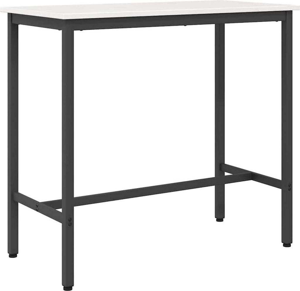 vidaXL Stolik biały 100 x 50 x 91 cm Inżynierowie Drewno i Zdjęcie produktu 