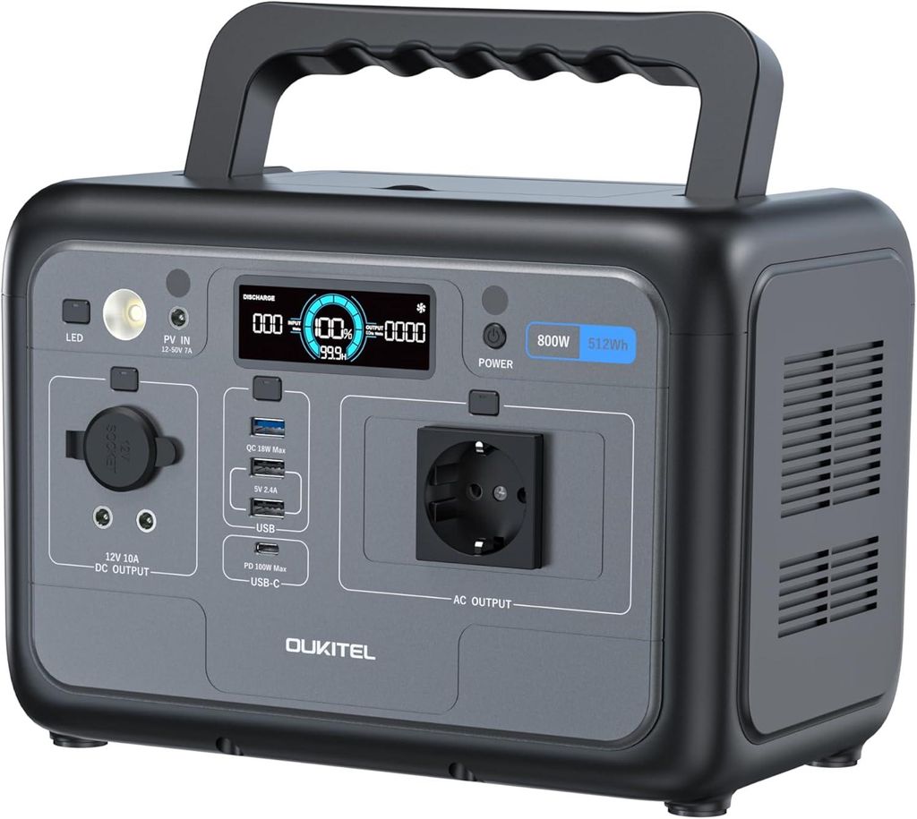 Stromerzeuger Solargenerator 800W, 512Wh Tragbarer Produktbild 