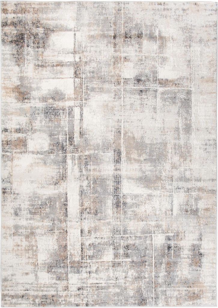 Tapiso Teppich VALLEY Modern Kurzflor Grau Beige Creme Produktbild 