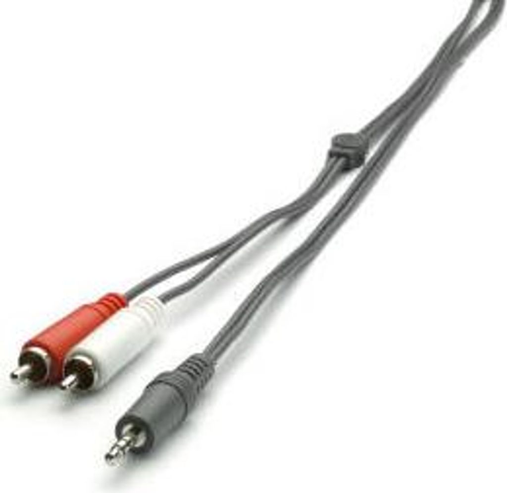 ViVanco 46504 Audio-Kabel 1,5 m 2 x RCA 3.5mm Schwarz