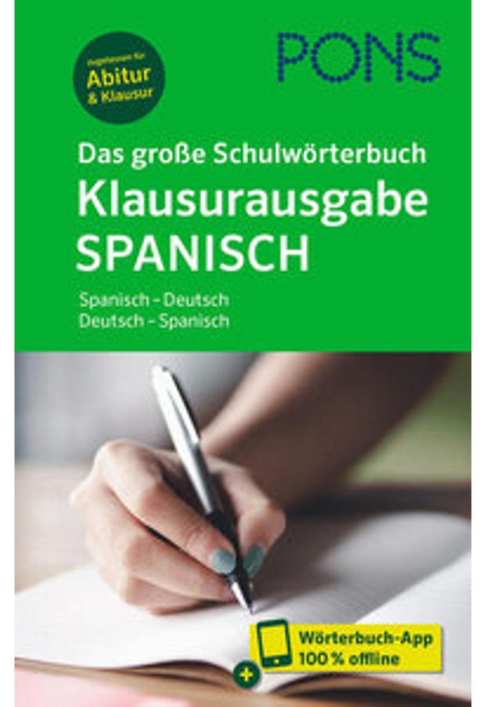 PONS Das große Schulwörterbuch Klausurausgabe Spanisch Image du produit 