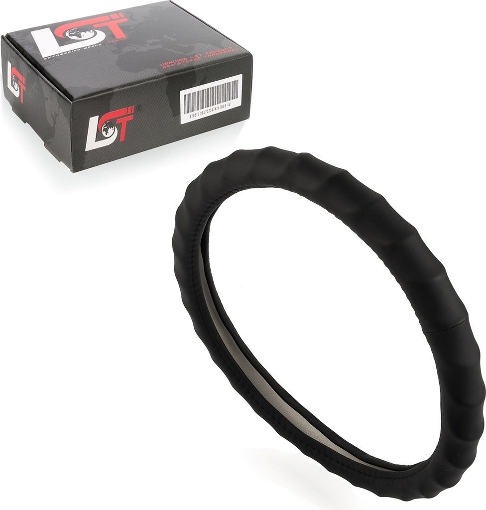Lenkradbezug Lenkrad Hülle Ø 38x9cm 15x3,5 Zoll schwarz für AUDI für PORSCHE