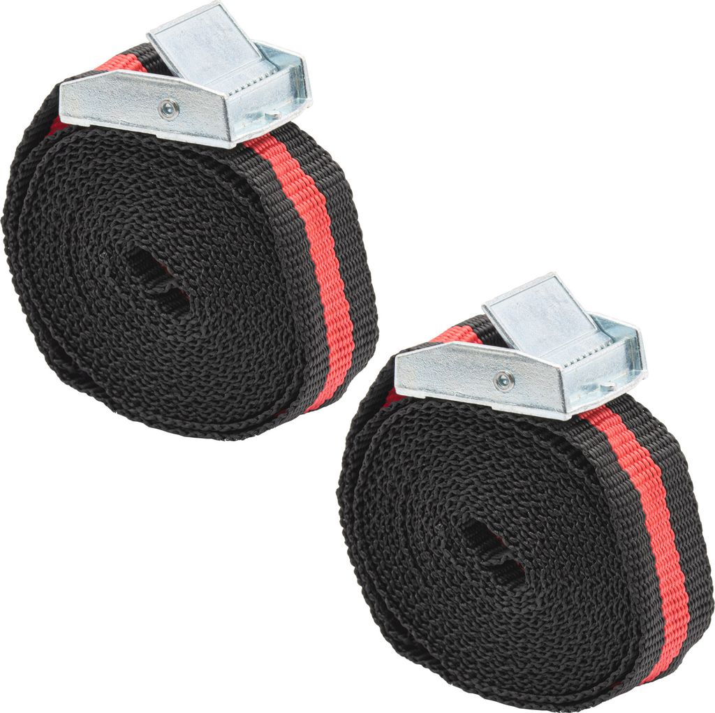 2x Spanngurte Zurrgurte Klemmschloss Befestigungsriemen Fahrradträger Gurt Set Spanngurt