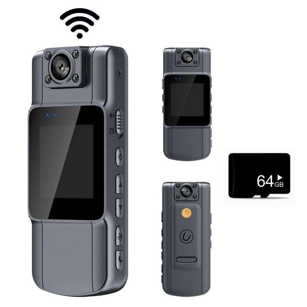 1080P Bodycam, Mini tragbare Körperkamera mit 360° Produktbild 