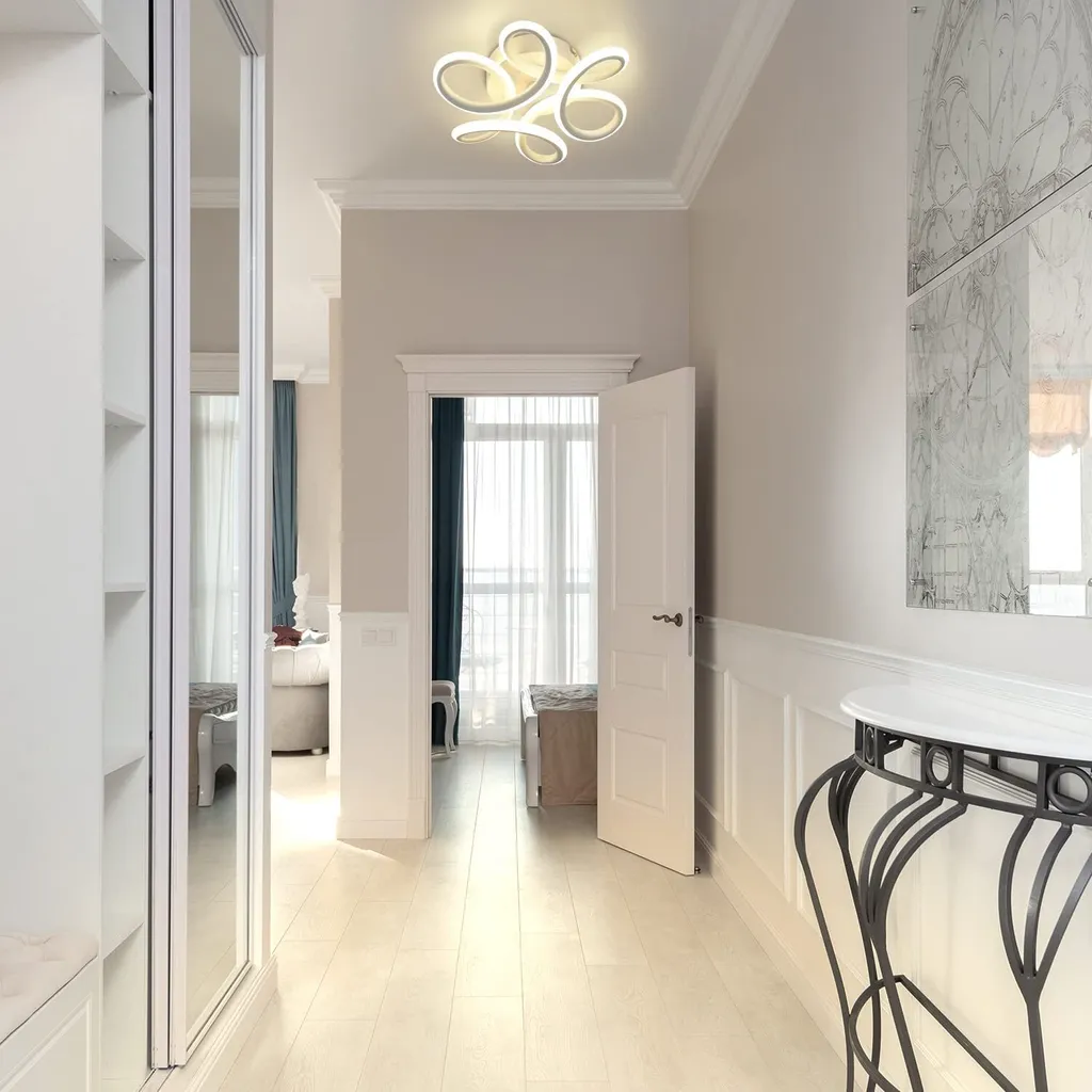 Plafonnier LED Moderne 26W Blanc Chaud 3000K avec Design Géométrique - 7