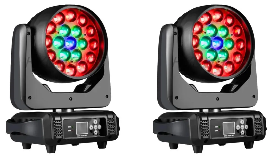 Projecteur Mobile RGBW avec Mélange de Couleurs et Pilotage DMX