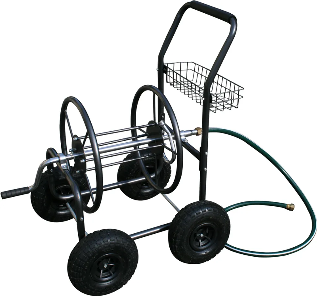 Varan Motors TC471 Chariot Dévidoir de Jardin pour Tuyau 90m Robuste