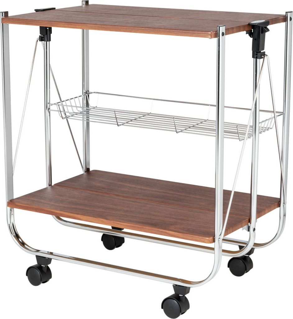 WENKO Küchen Wagen DINE Servier auf Rollen Küchen Trolley Produktbild 