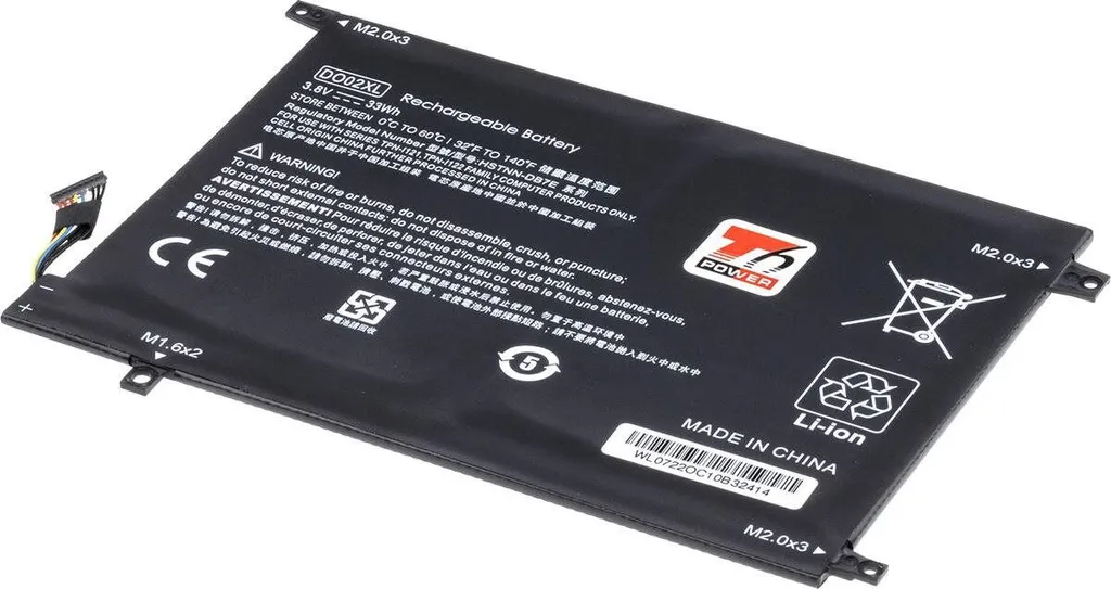 Batterie Li-pol 8684mAh pour HP Pavilion x2 10-n000 Haute Capacité 33Wh