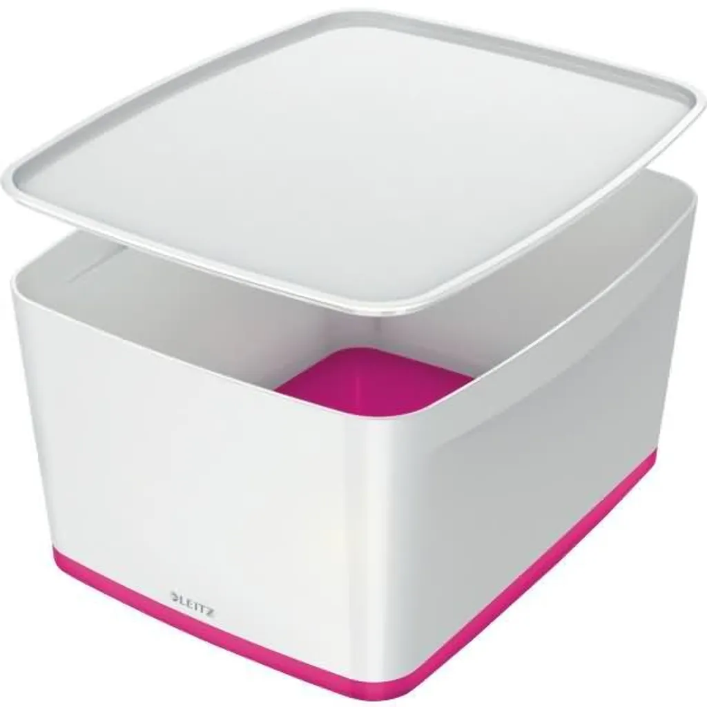 MyBox moyenne avec couvercle rose 5216-40-23 - Boîte de rangement pratique