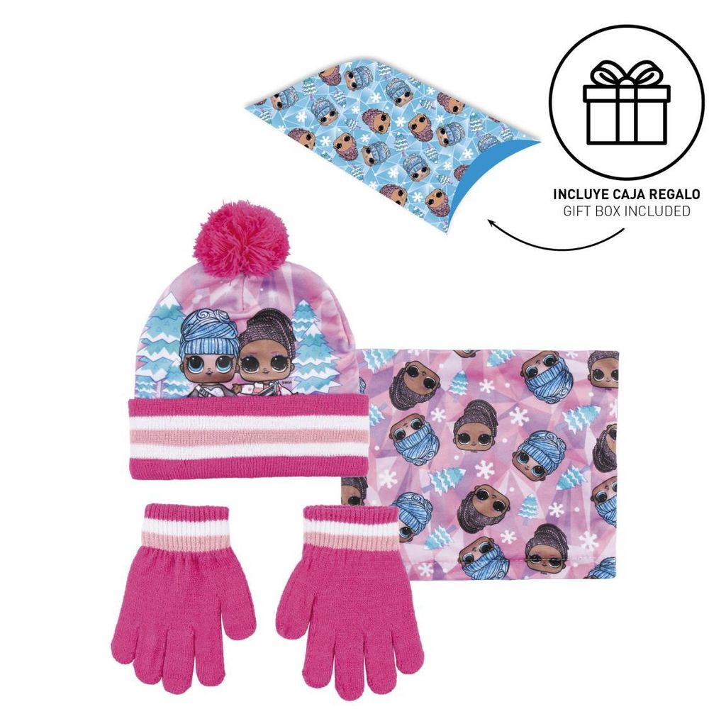 Set aus Mütze + Handschuhe + Halswärmer L.O.L.