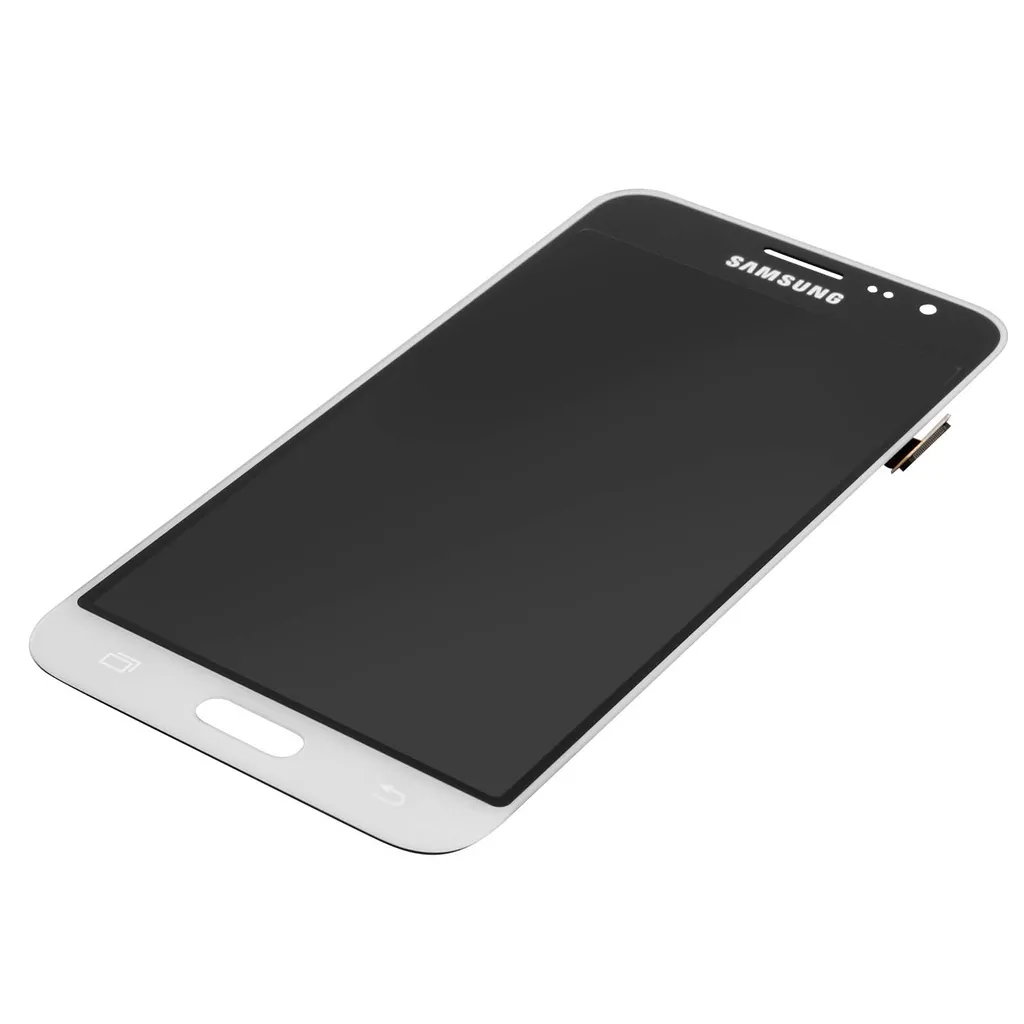 Écran tactile authentique Samsung Galaxy J3 blanc, afficheur LCD - 6