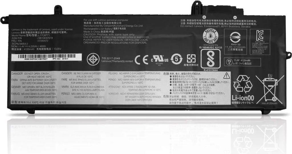 Batterie Lenovo 01AV470 6-Cell 3S2P Haute Capacité 48Wh pour ThinkPad